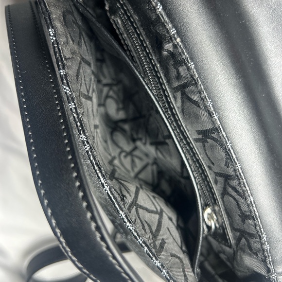 Calvin Klein Monogram Black Crossbody Bag - Picture 7 of 8